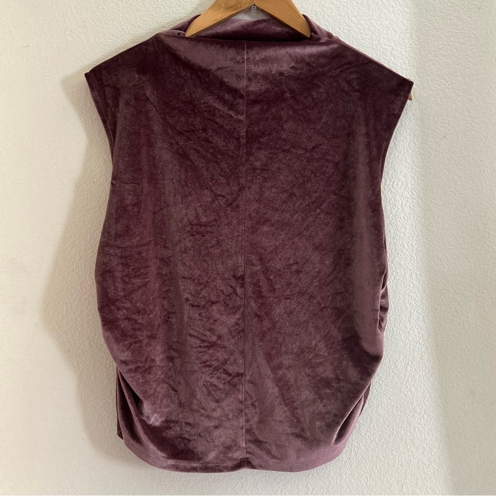 A New Day | Velvet Sleeveless Top in Mauve - Picture 3 of 8